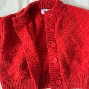 ASOS red cropped cardigan - like new